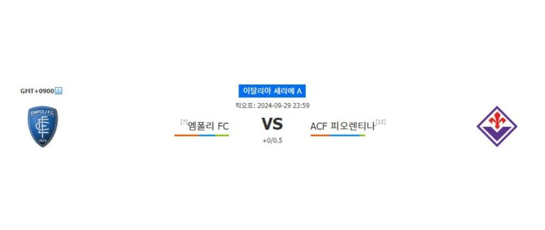 엠폴리 vs 피오렌티나: 세리에 A 맞대결, 승리의 주인공은?