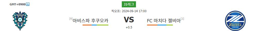 J1리그 2024-09-14 아비스파 후쿠오카 vs FC 마치다 젤비아: 승격팀의 질주를 막을 수 있을까?