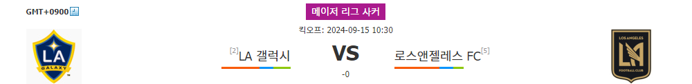 LA 갤럭시 vs 로스앤젤레스 FC, 캘리포니아 더비 승자는?