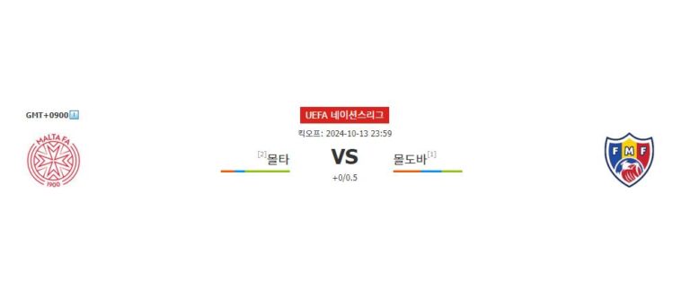 【토토경기추천】UEFA 네이션스리그 몰타 vs 몰도바: 몰도바의 승리가 예상되는 이유