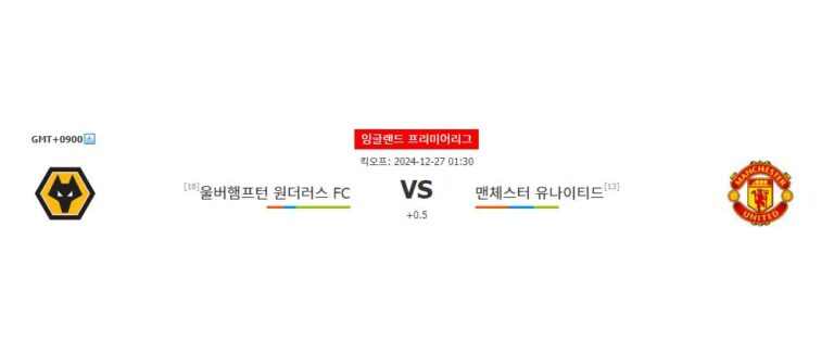 【국내해외축구분석】울버햄프턴 vs 맨유 분석: 승점 3점을 향한 격돌! 과연 승리는 누구에게?