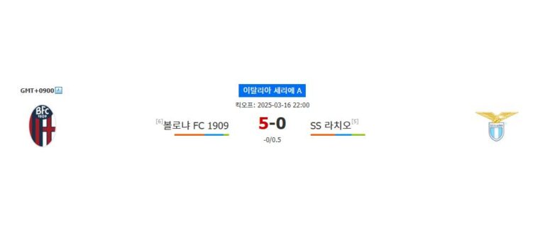 【스포츠팁팁 분석】세리에 A 분석: 볼로냐 vs 라치오 – 승리의 여신은 누구에게 미소 지을까?