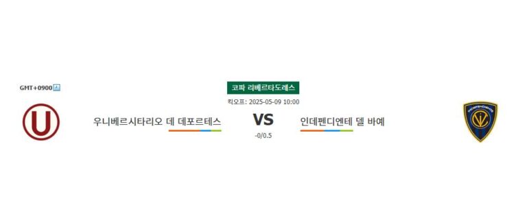 축구분석|코파 리베르타도레스 분석: 우니베르시타리오 데 데포르테스 vs 인데펜디엔테 델 바예 – 홈팀의 승리 가능성은?